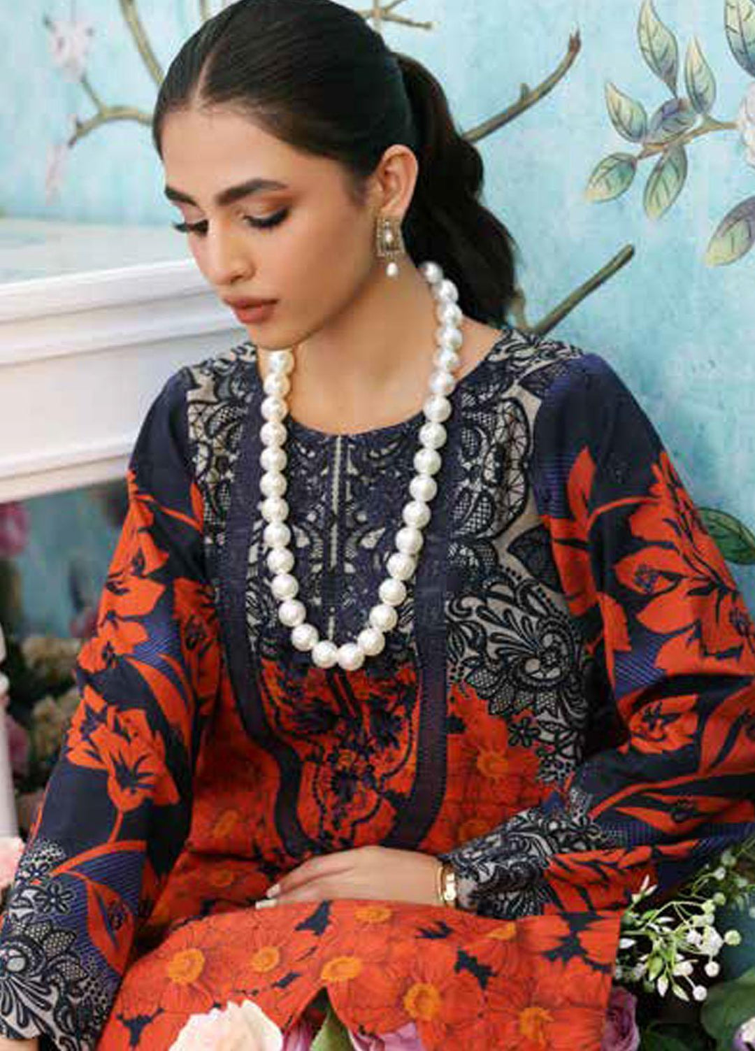 Belle By Charizma Embroidered Khaddar Suits Unstitched 2 Piece CRZ23-K2 BLW3-02B - Winter Collection