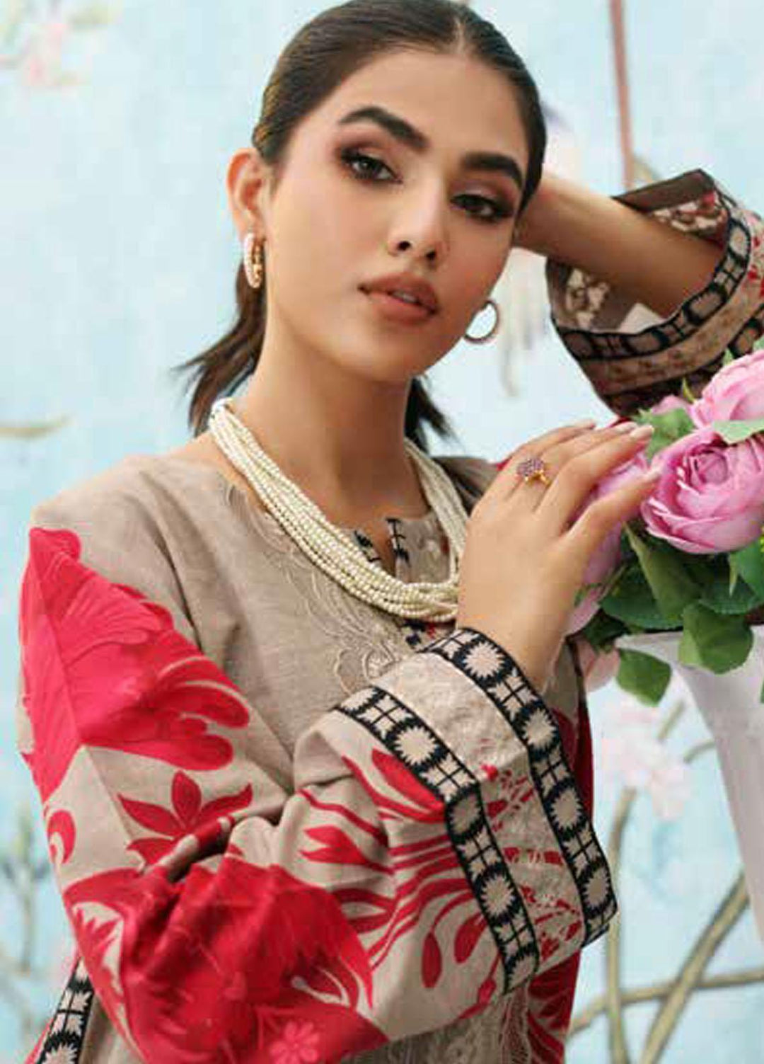 Belle By Charizma Embroidered Khaddar Suits Unstitched 2 Piece CRZ23-K2 BLW3-04 - Winter Collection