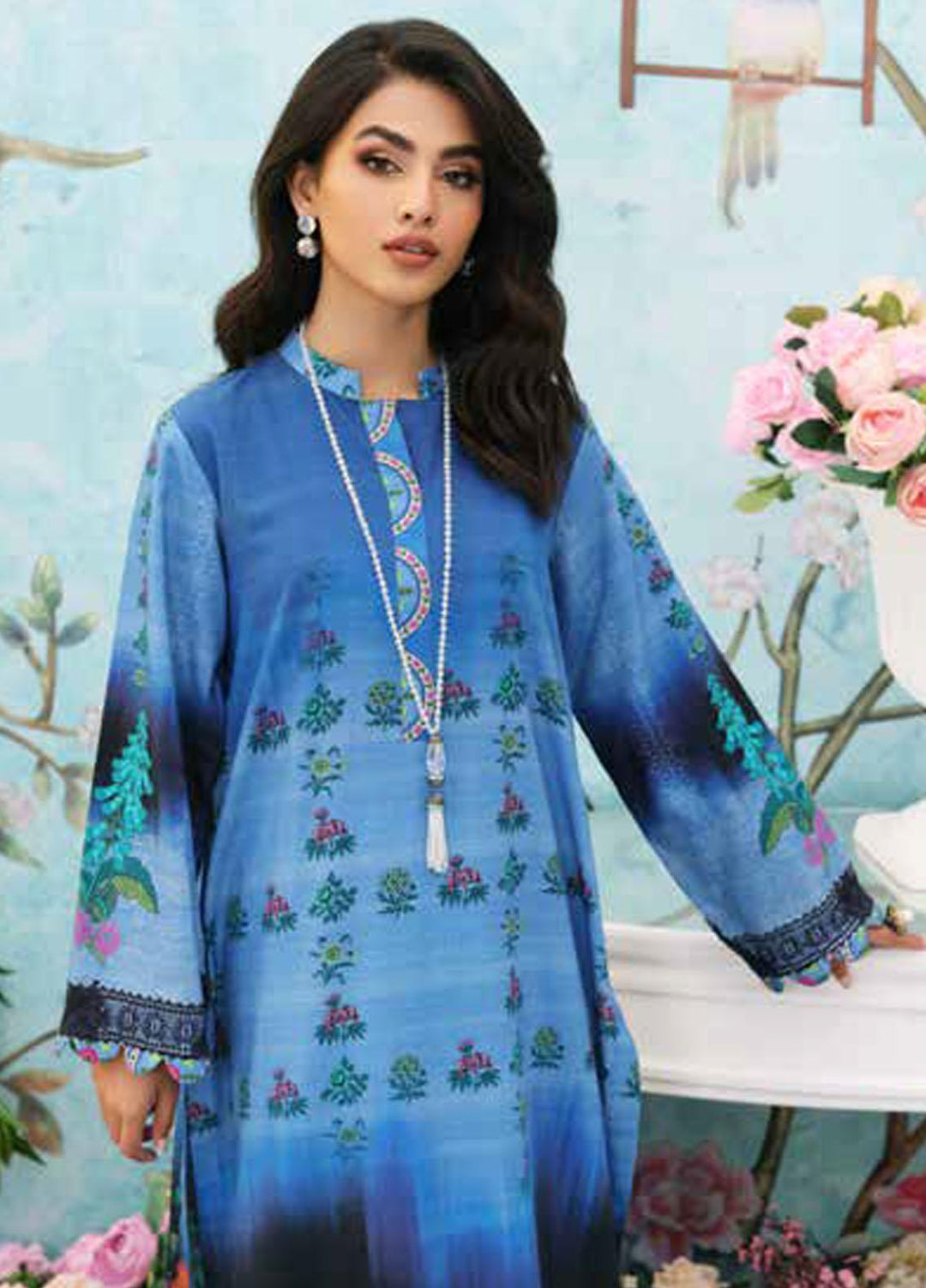 Belle By Charizma Embroidered Khaddar Suits Unstitched 2 Piece CRZ23-K2 BLW3-05 - Winter Collection