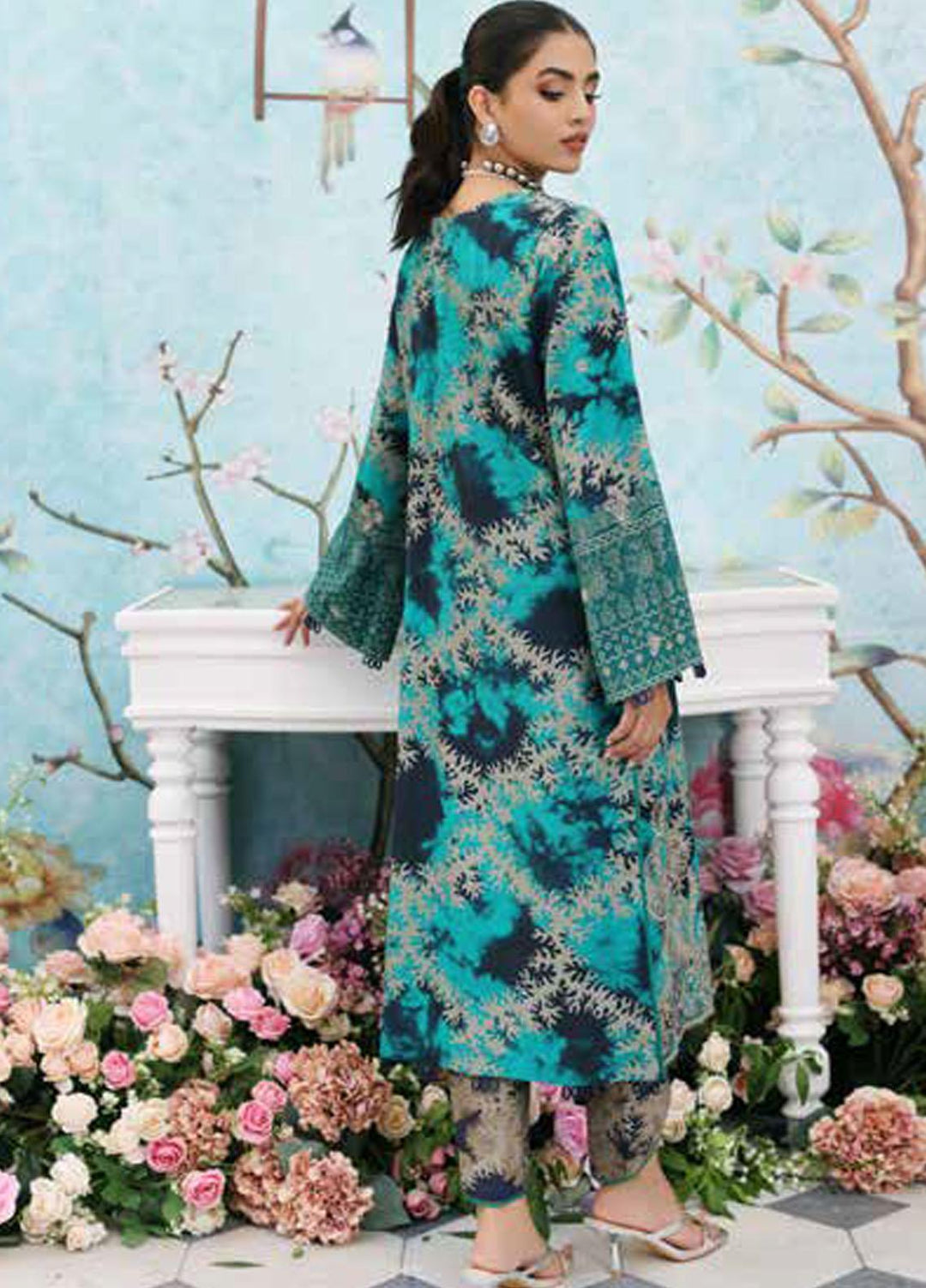 Belle By Charizma Embroidered Khaddar Suits Unstitched 2 Piece CRZ23-K2 BLW3-06 - Winter Collection