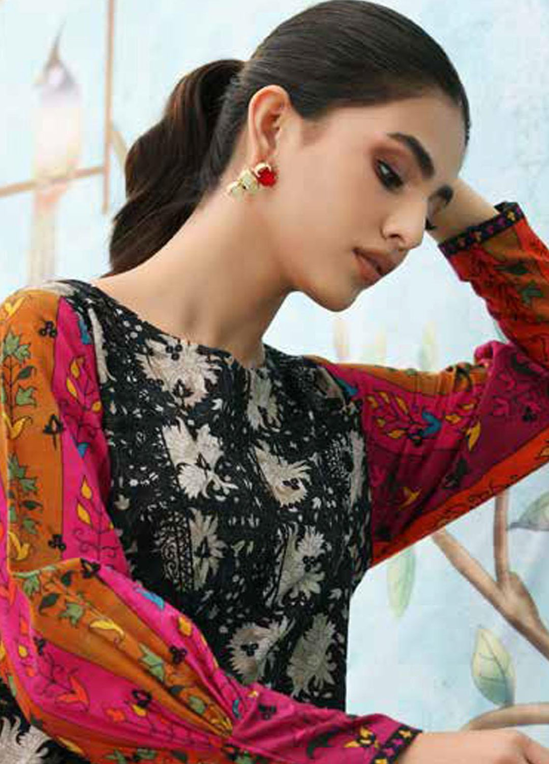 Belle By Charizma Embroidered Khaddar Suits Unstitched 2 Piece CRZ23-K2 BLW3-07 - Winter Collection