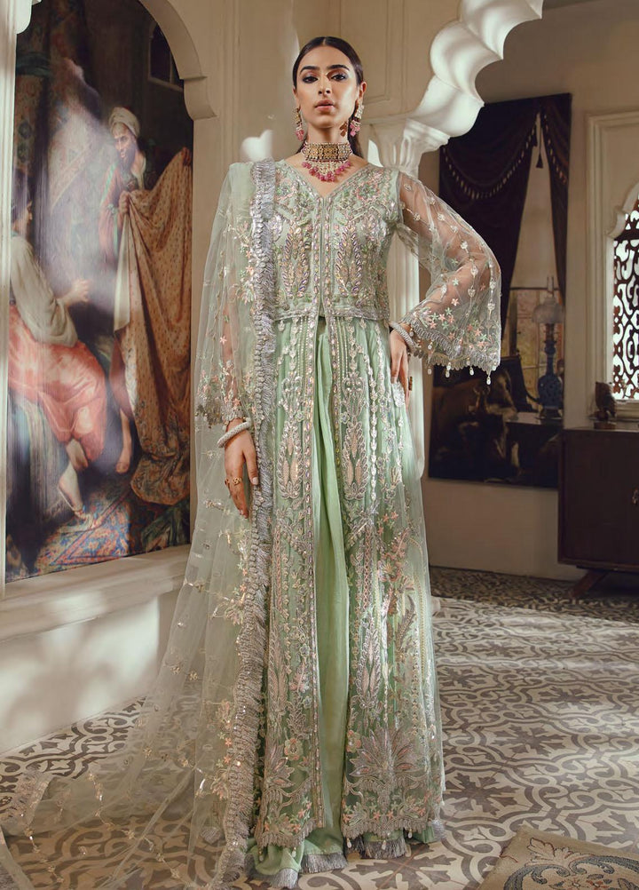 Belle Robe by Emaan Adeel Embroidered Net Suits Unstitched 3 Piece EA21BR BL-03 - Luxury Collection