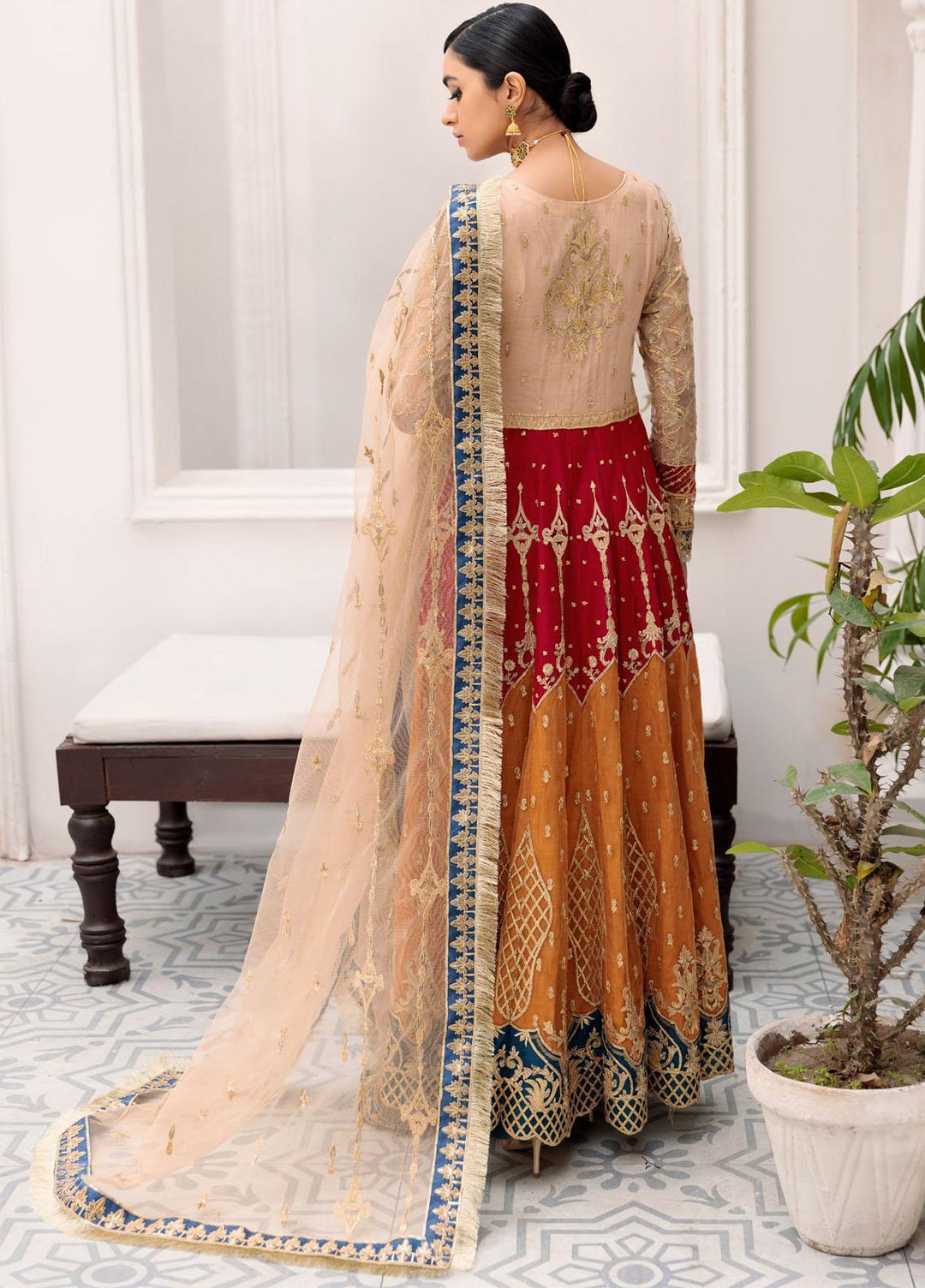 Belle Robe by Emaan Adeel Embroidered Net Suits Unstitched 3 Piece EA22-BR3 301 - Luxury Collection