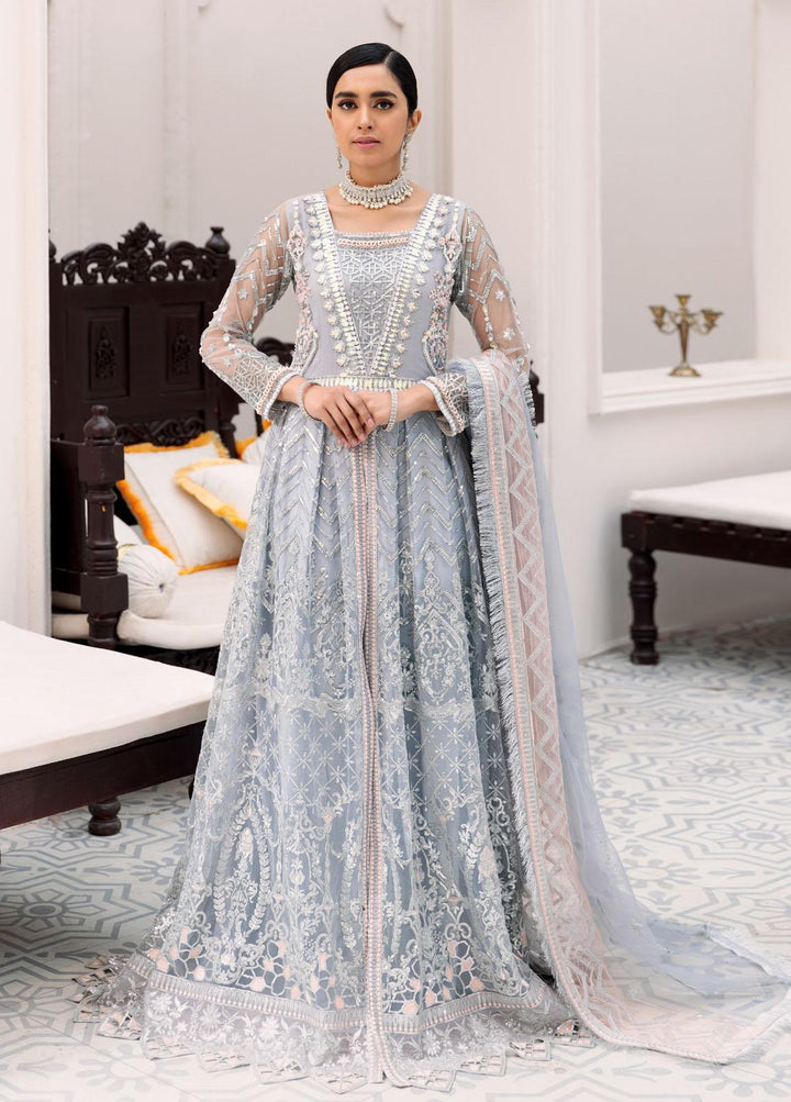 Belle Robe by Emaan Adeel Embroidered Net Suits Unstitched 3 Piece EA22-BR3 307 - Luxury Collection