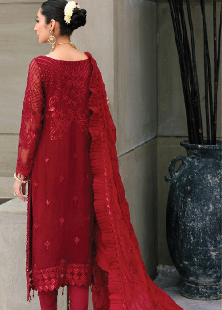 Belle Robe by Emaan Adeel Embroidered Organza Suits Unstitched 3 Piece EA22-BR4 BL-409 - Luxury Collection