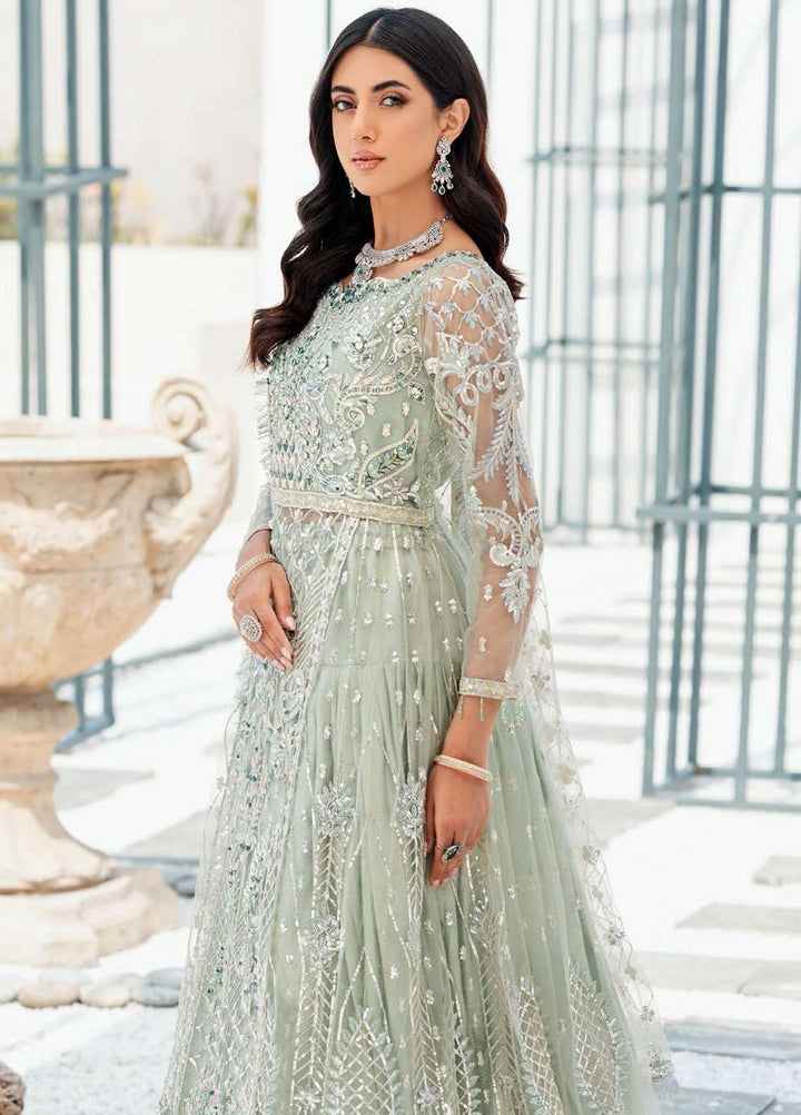 Belle Robe by Emaan Adeel Embroidered Net Suits Unstitched 3 Piece EA22BR-5 BL-501 - Luxury Collection