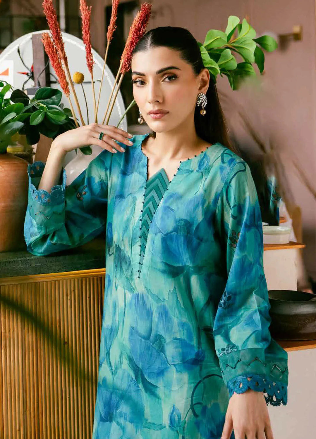 Bellerina by Nureh Chikankari Lawn Suits Unstitched 2 Piece NU25BE NU2-148 - Summer Collection