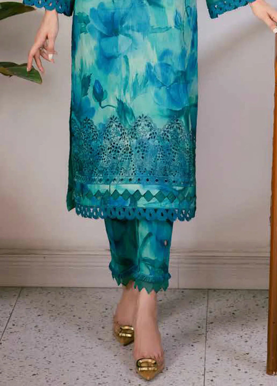 Bellerina by Nureh Chikankari Lawn Suits Unstitched 2 Piece NU25BE NU2-148 - Summer Collection