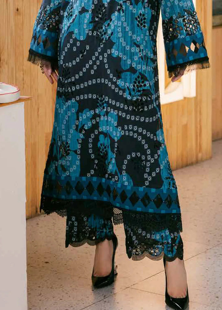 Bellerina by Nureh Chikankari Lawn Suits Unstitched 2 Piece NU25BE NU2-150 - Summer Collection