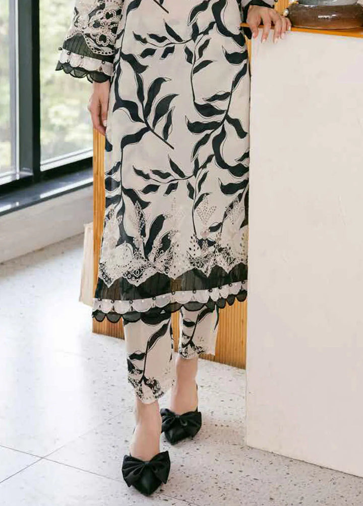 Bellerina by Nureh Chikankari Lawn Suits Unstitched 2 Piece NU25BE NU2-152 - Summer Collection