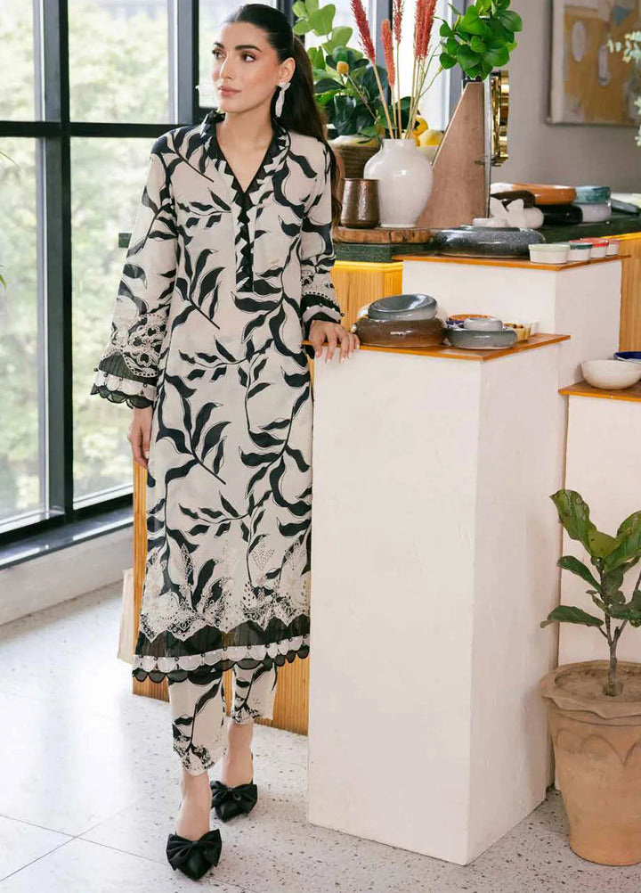 Bellerina by Nureh Chikankari Lawn Suits Unstitched 2 Piece NU25BE NU2-152 - Summer Collection