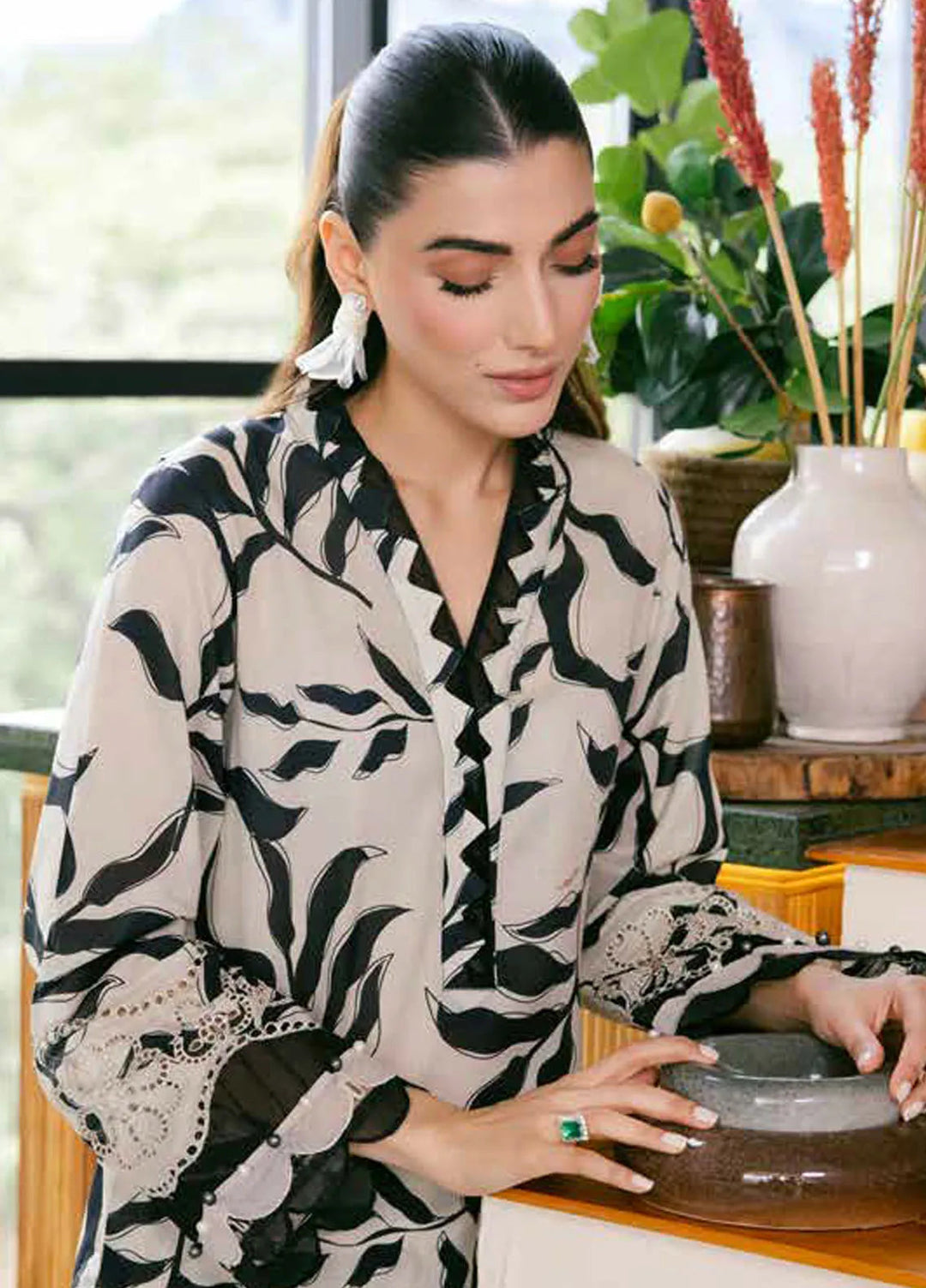 Bellerina by Nureh Chikankari Lawn Suits Unstitched 2 Piece NU25BE NU2-152 - Summer Collection