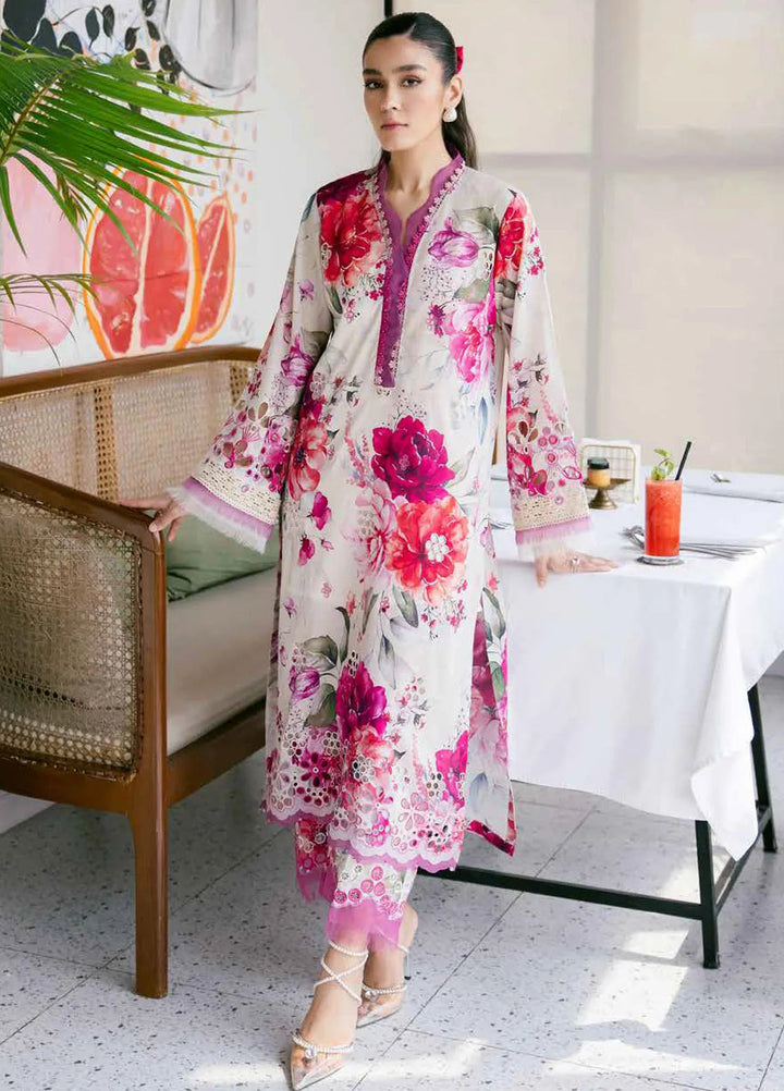 Bellerina by Nureh Chikankari Lawn Suits Unstitched 2 Piece NU25BE NU2-153 - Summer Collection