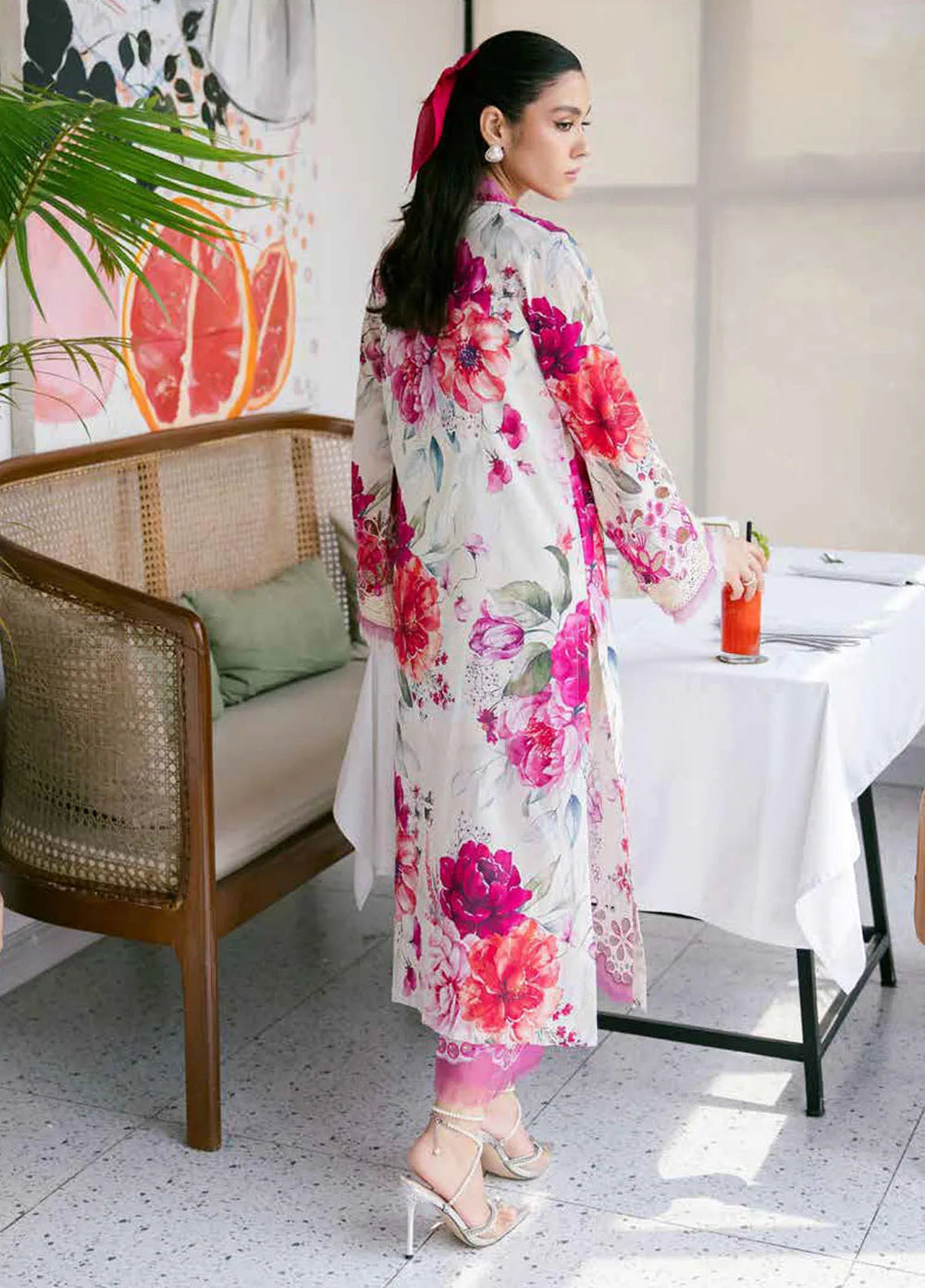 Bellerina by Nureh Chikankari Lawn Suits Unstitched 2 Piece NU25BE NU2-153 - Summer Collection