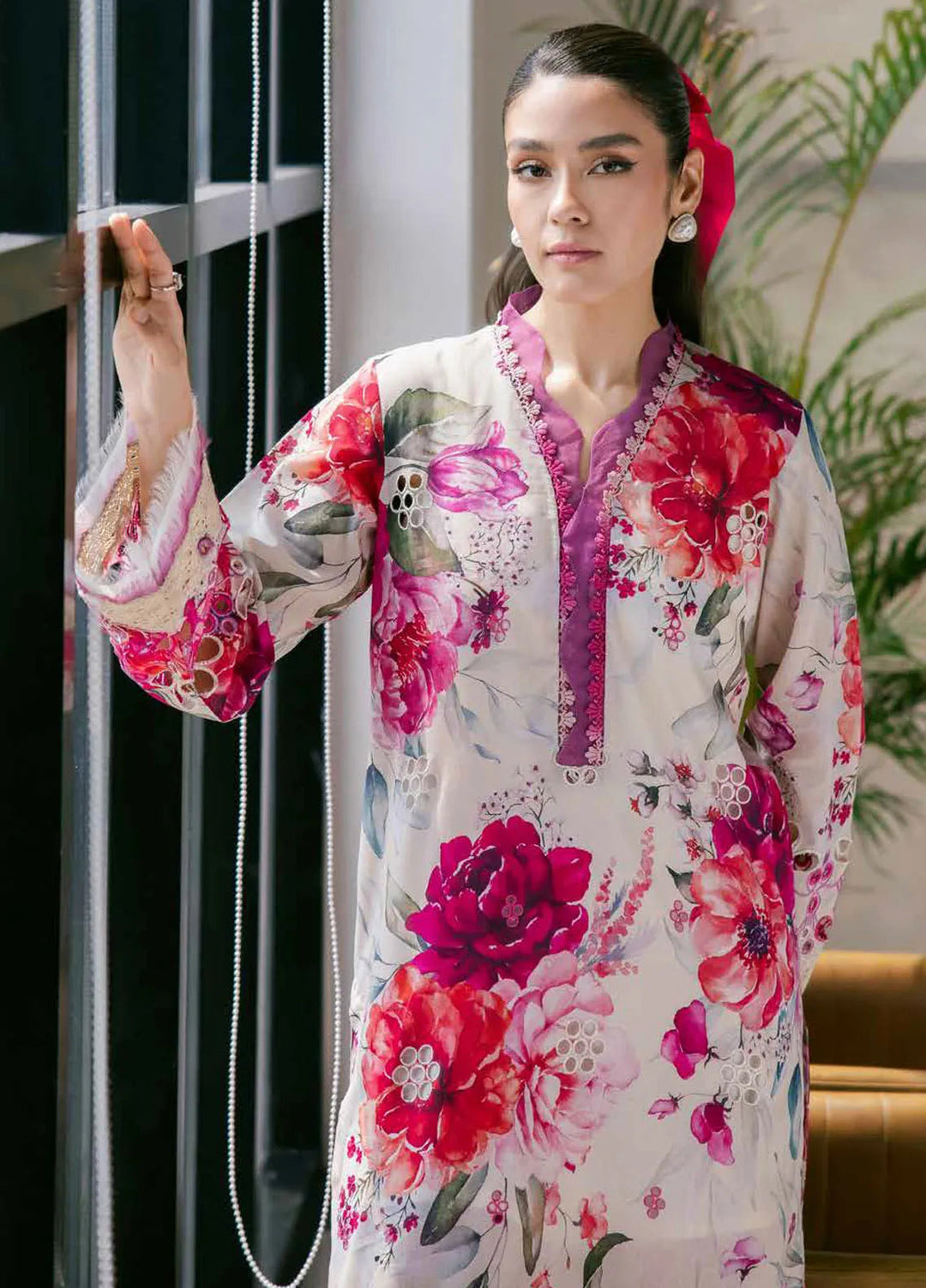 Bellerina by Nureh Chikankari Lawn Suits Unstitched 2 Piece NU25BE NU2-153 - Summer Collection