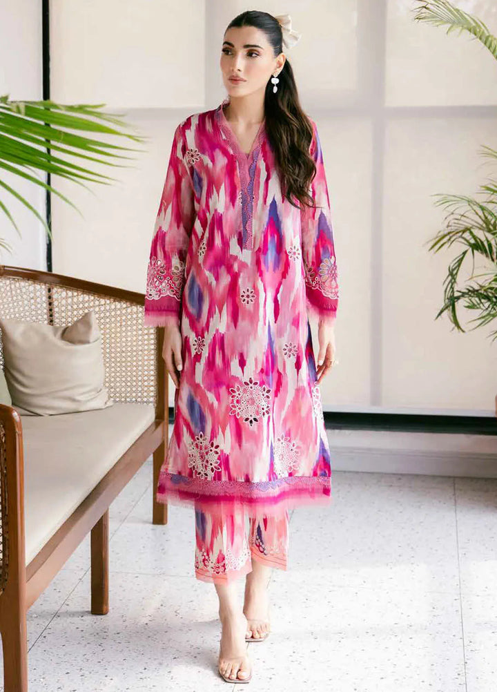 Bellerina by Nureh Chikankari Lawn Suits Unstitched 2 Piece NU25BE NU2-154 - Summer Collection