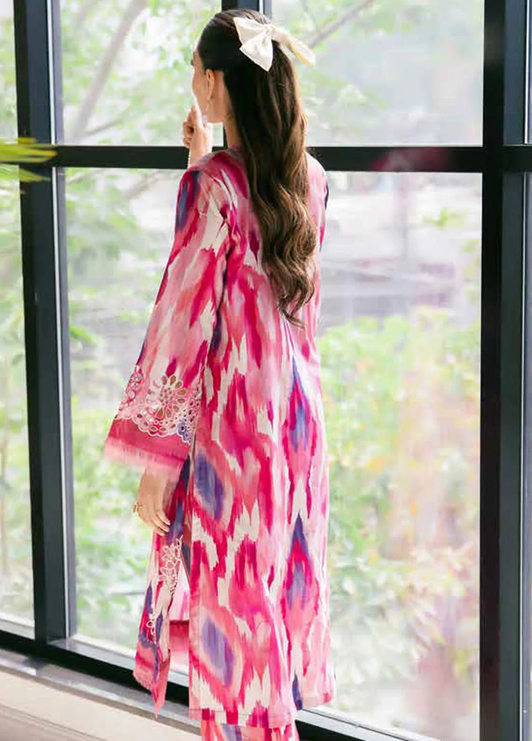 Bellerina by Nureh Chikankari Lawn Suits Unstitched 2 Piece NU25BE NU2-154 - Summer Collection