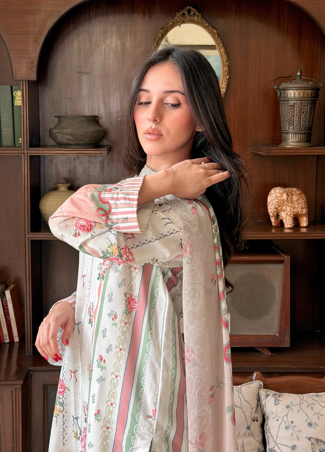 Bella Vacanza by Sahane RTW Printed Poly 3 Piece Suit PY7005 Casual Collection