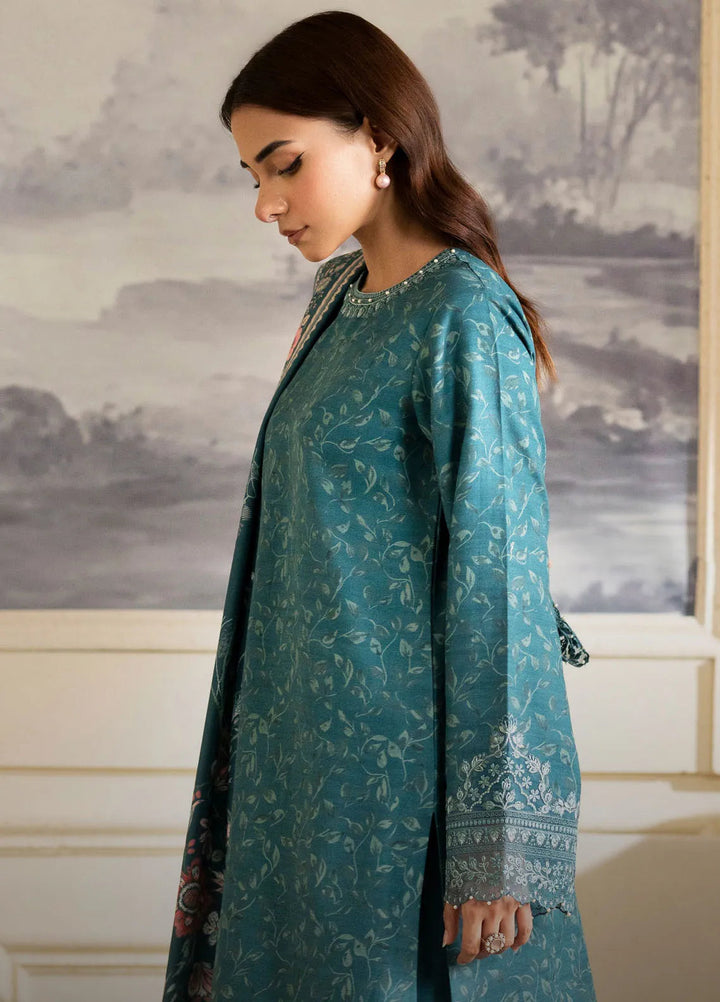 Bellini By Seran Embroidered Khaddar Suit Unstitched 3 Piece SRN24BW D-03 Leona - Winter Collection