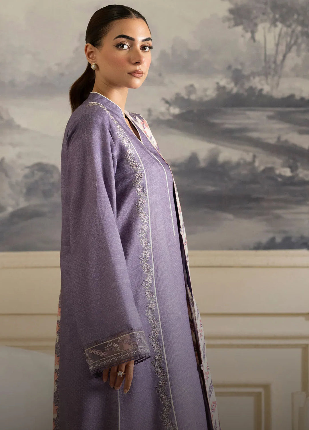 Bellini By Seran Embroidered Viscose Suit Unstitched 3 Piece SRN24BW D-09 Rhea - Winter Collection