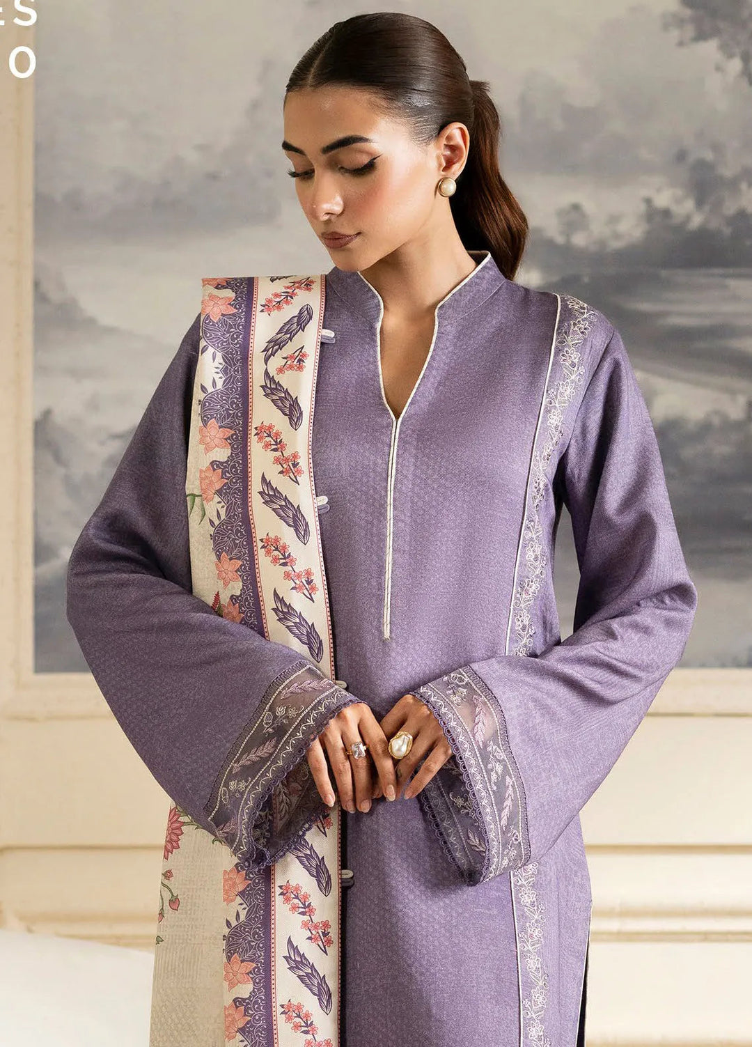Bellini By Seran Embroidered Viscose Suit Unstitched 3 Piece SRN24BW D-09 Rhea - Winter Collection