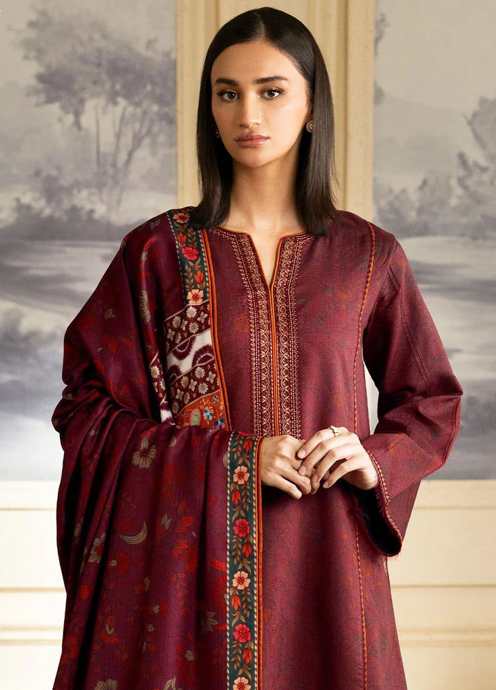 Bellini By Seran Embroidered Viscose Suit Unstitched 3 Piece SRN24BW D-11 Valia - Winter Collection