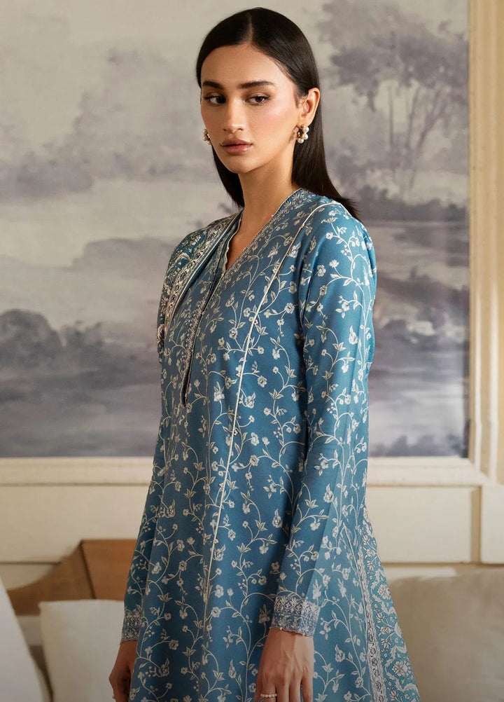 Bellini By Seran Embroidered Viscose Suit Unstitched 3 Piece SRN24BW D-12 Rina - Winter Collection