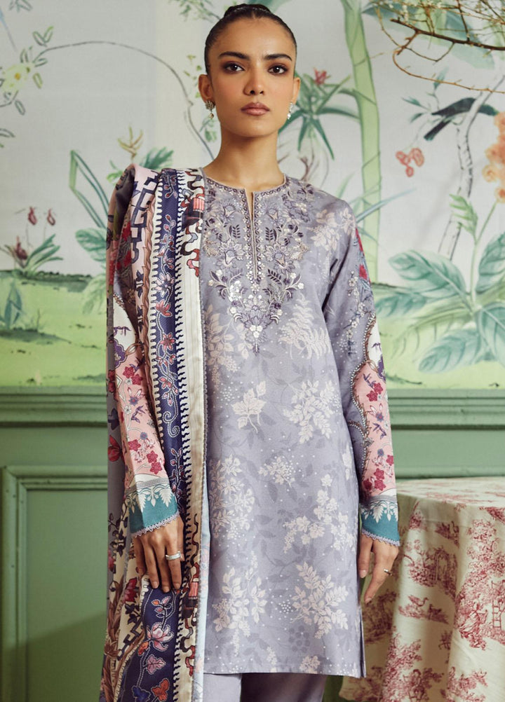 Bellini By Seran Embroidered Karandi Suits Unstitched 3 Piece SRN23BL D-02 Charlotte - Winter Collection