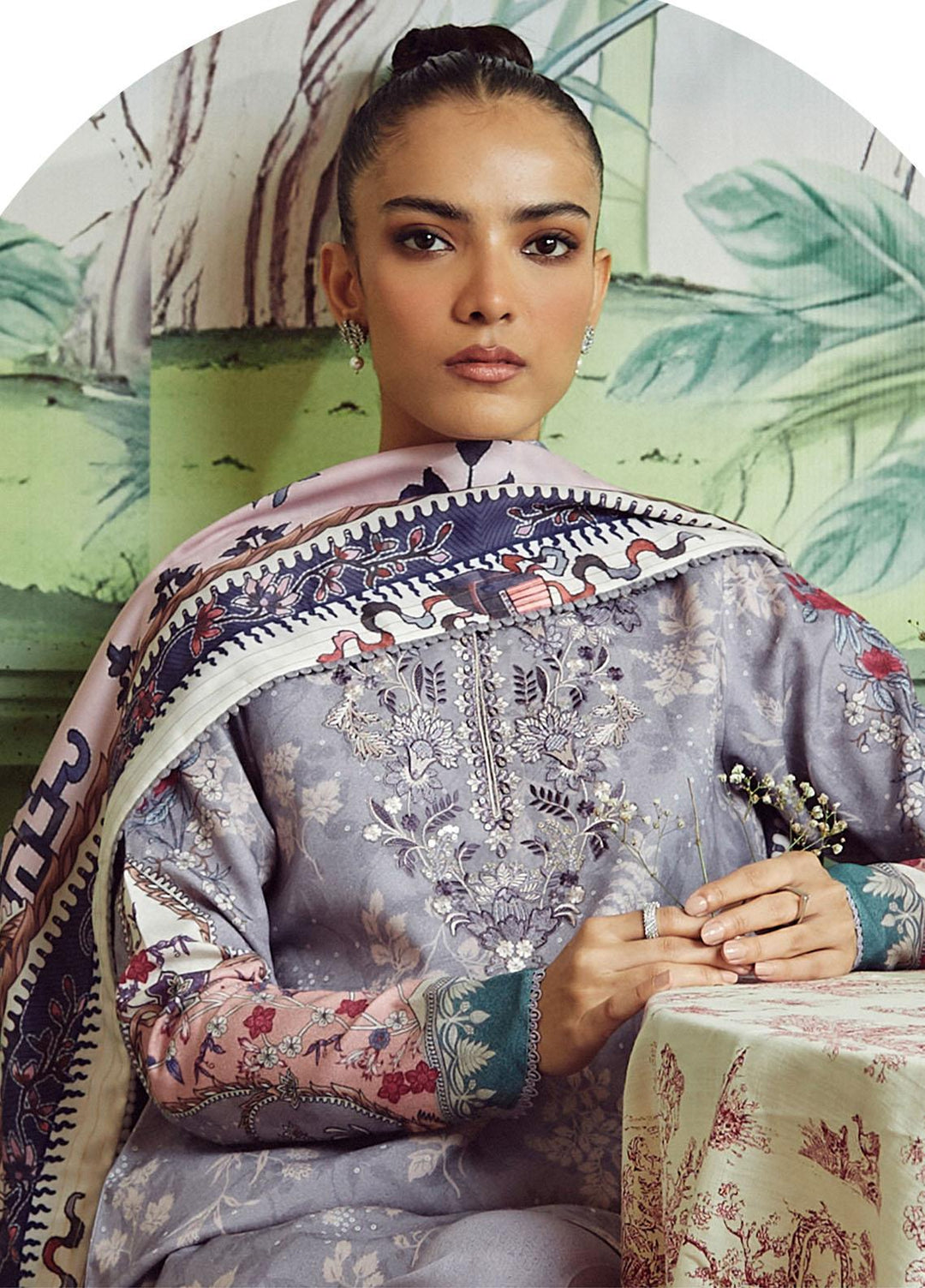 Bellini By Seran Embroidered Karandi Suits Unstitched 3 Piece SRN23BL D-02 Charlotte - Winter Collection