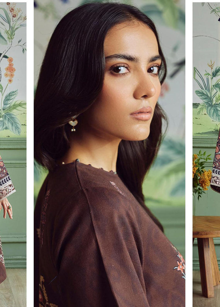 Bellini By Seran Embroidered Khaddar Suits Unstitched 3 Piece SRN23BL D-03 Ariane - Winter Collection