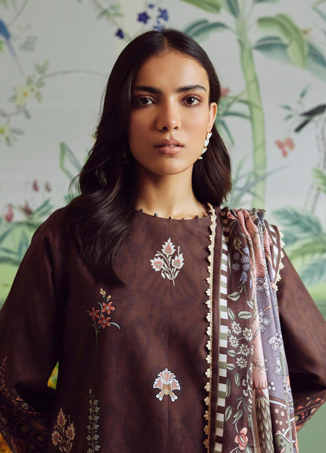 Bellini By Seran Embroidered Khaddar Suits Unstitched 3 Piece SRN23BL D-03 Ariane - Winter Collection