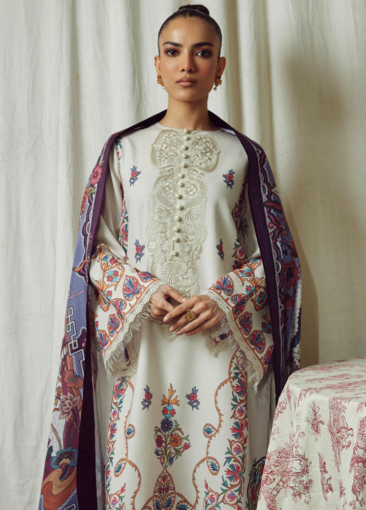 Bellini By Seran Embroidered Karandi Suits Unstitched 3 Piece SRN23BL D-05 Renee - Winter Collection