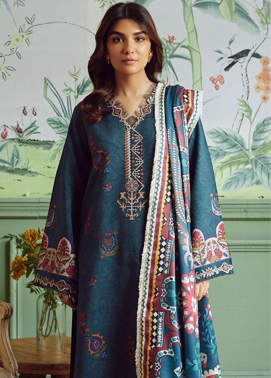 Bellini By Seran Embroidered Viscose Suits Unstitched 3 Piece SRN23BL D-09 Camille - Winter Collection