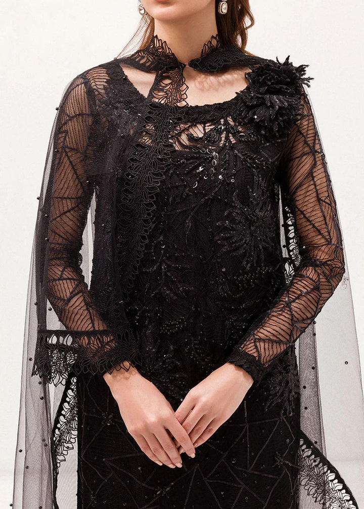 Mushq Embroidered Net Suits Unstitched 3 Piece MQ24BM BOM-02 Helena - Luxury Collection