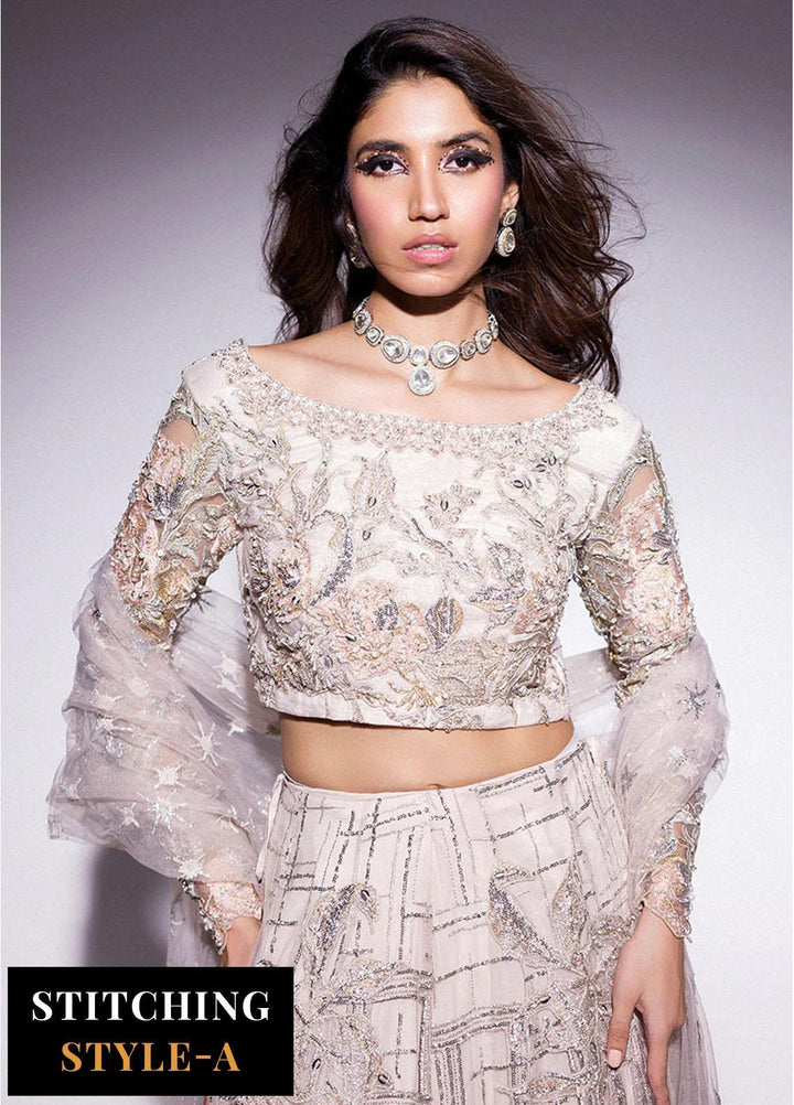 Mushq Embroidered Chiffon Suits Unstitched 3 Piece MQ24BM BOM-08 Flavia - Luxury Collection