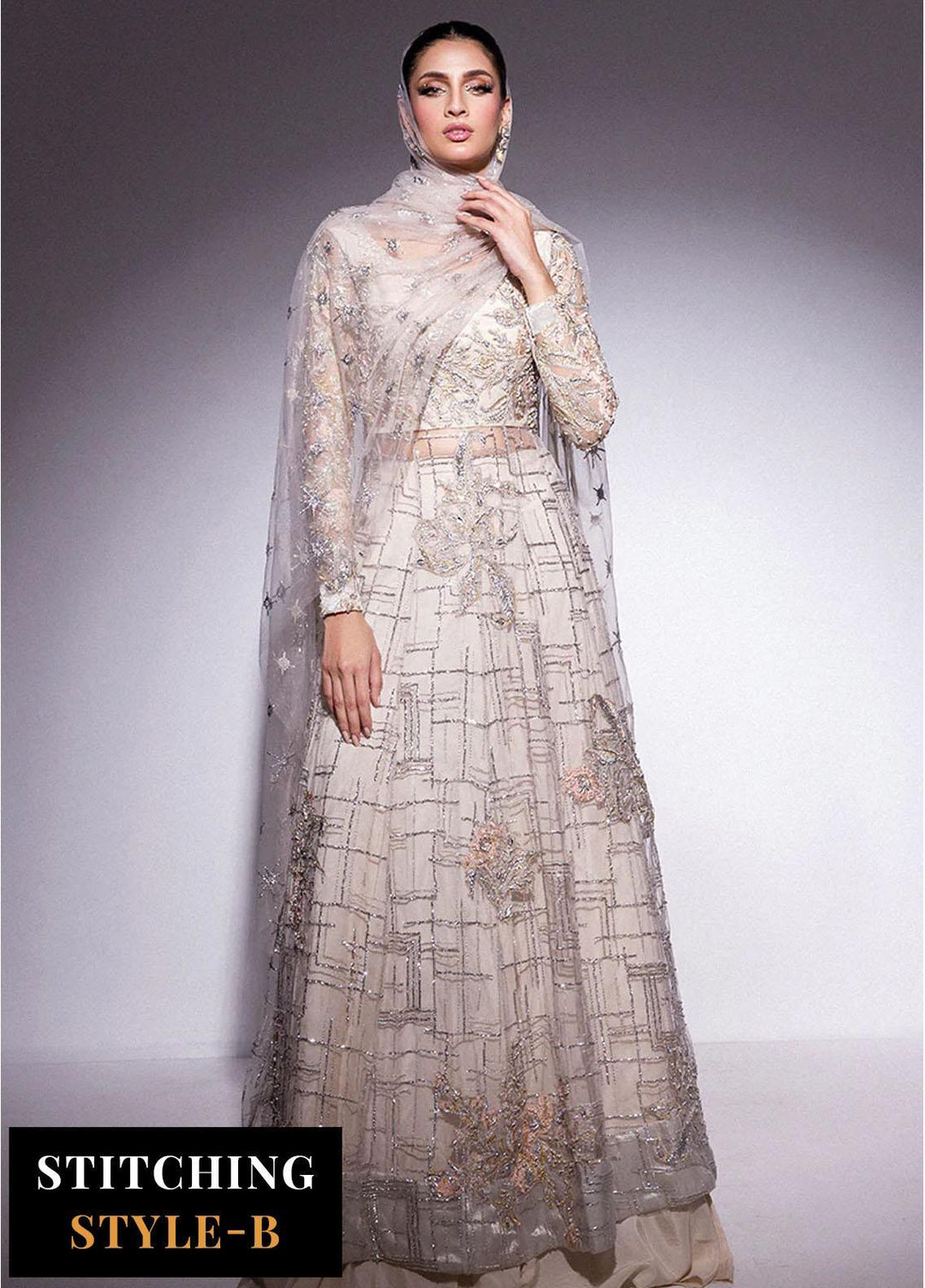 Mushq Embroidered Chiffon Suits Unstitched 3 Piece MQ24BM BOM-08 Flavia - Luxury Collection