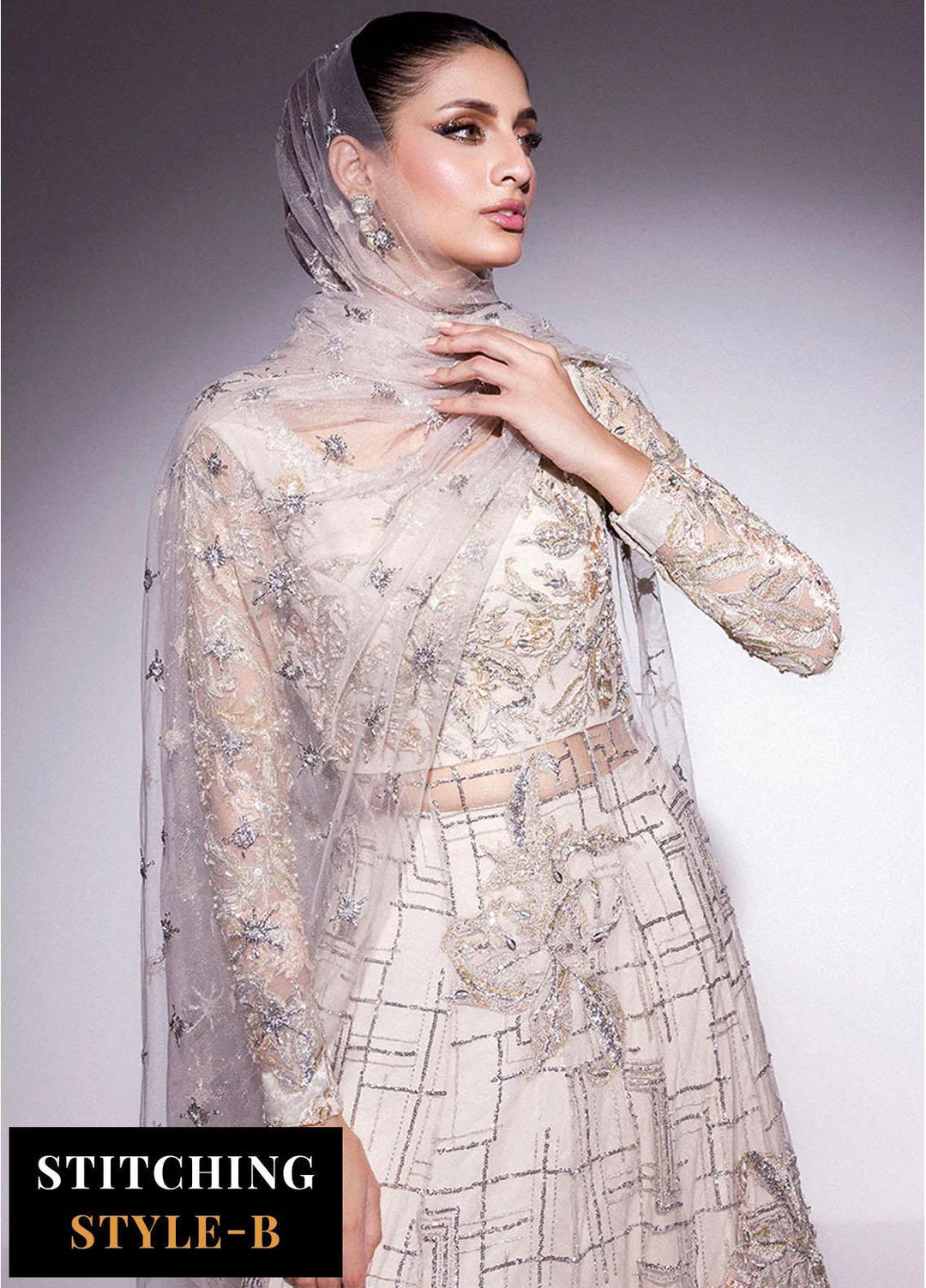 Mushq Embroidered Chiffon Suits Unstitched 3 Piece MQ24BM BOM-08 Flavia - Luxury Collection