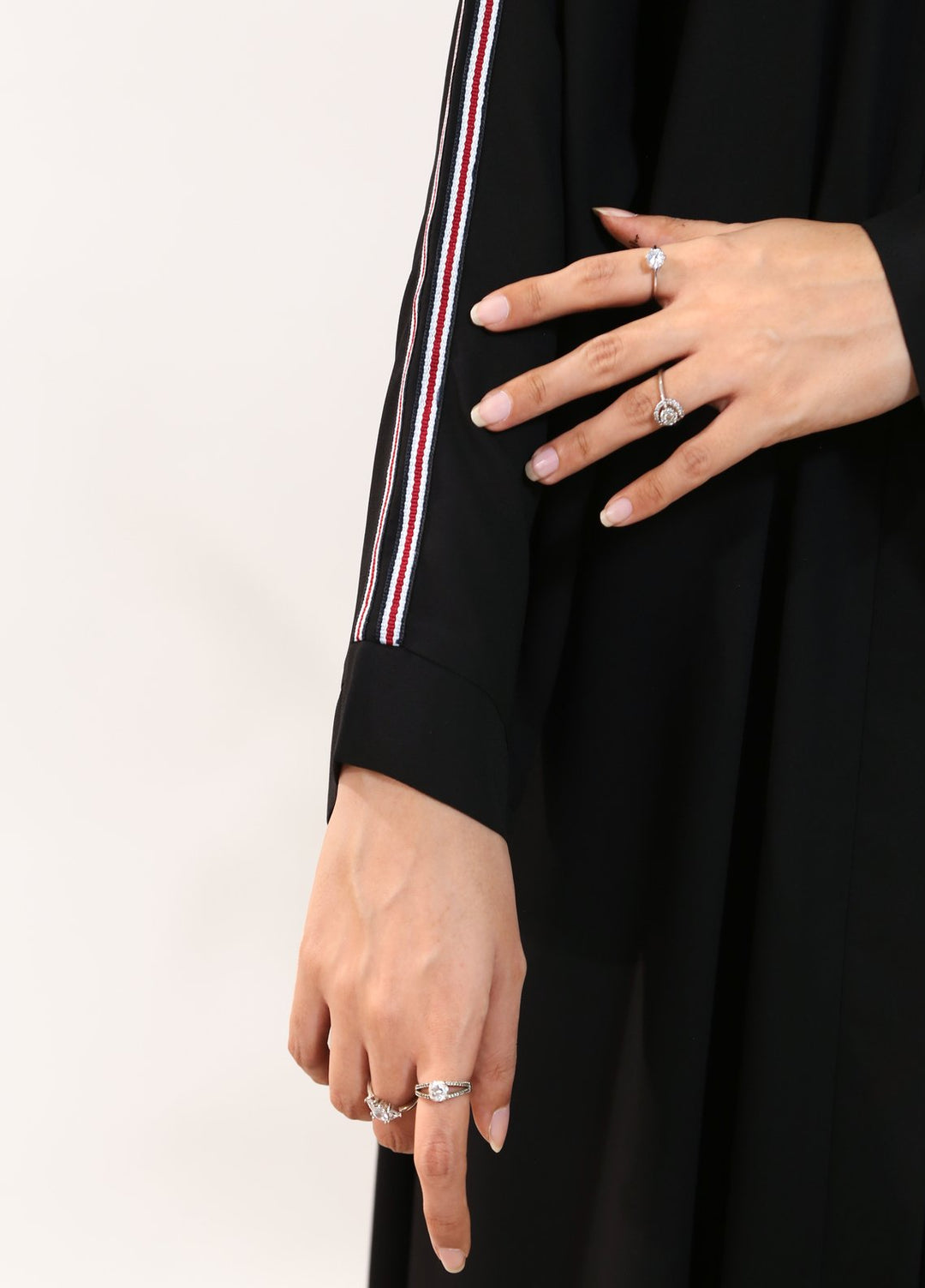 Bibayas Pret Embroidered Georgette 2 Piece Signature Abaya