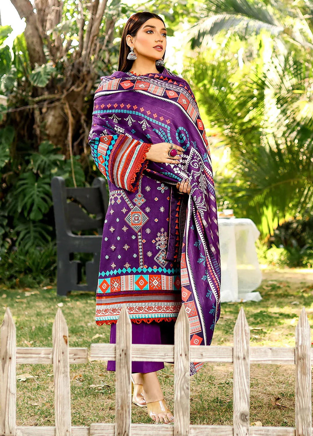 Bin Ilyas Embroidered Kotail Suits Unstitched 3 Piece BI24MJ 761 B - Winter Collection