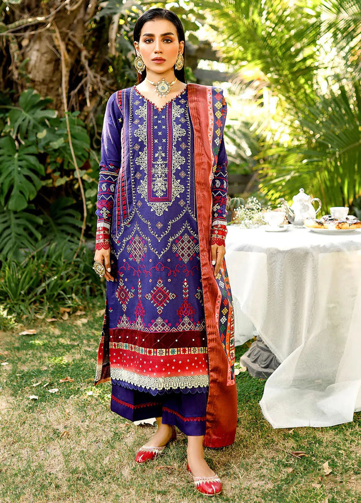 Bin Ilyas Embroidered Kotail Suits Unstitched 3 Piece BI24MJ 763 B - Winter Collection