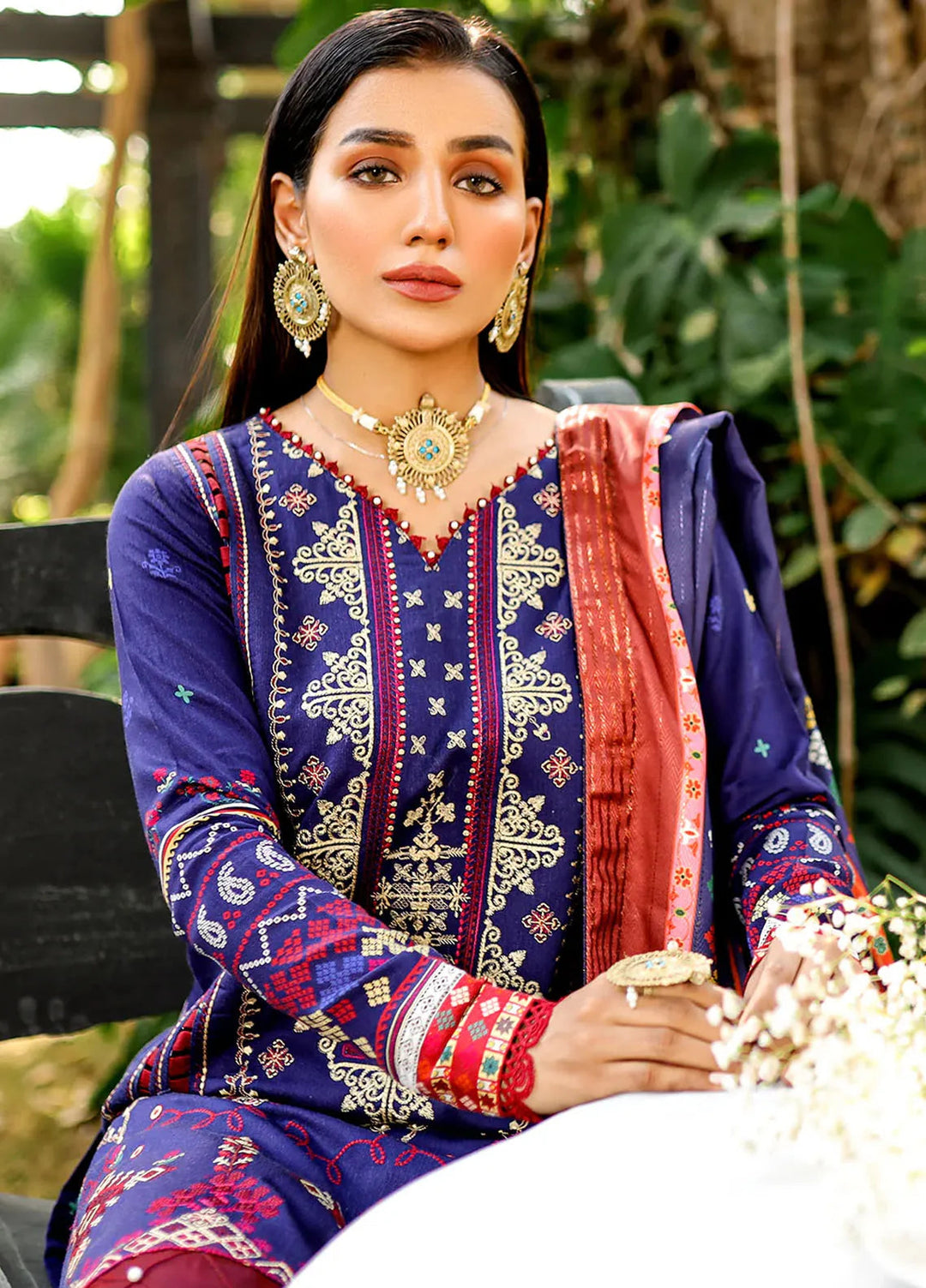 Bin Ilyas Embroidered Kotail Suits Unstitched 3 Piece BI24MJ 763 B - Winter Collection