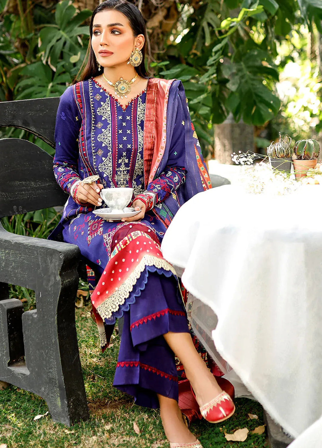 Bin Ilyas Embroidered Kotail Suits Unstitched 3 Piece BI24MJ 763 B - Winter Collection