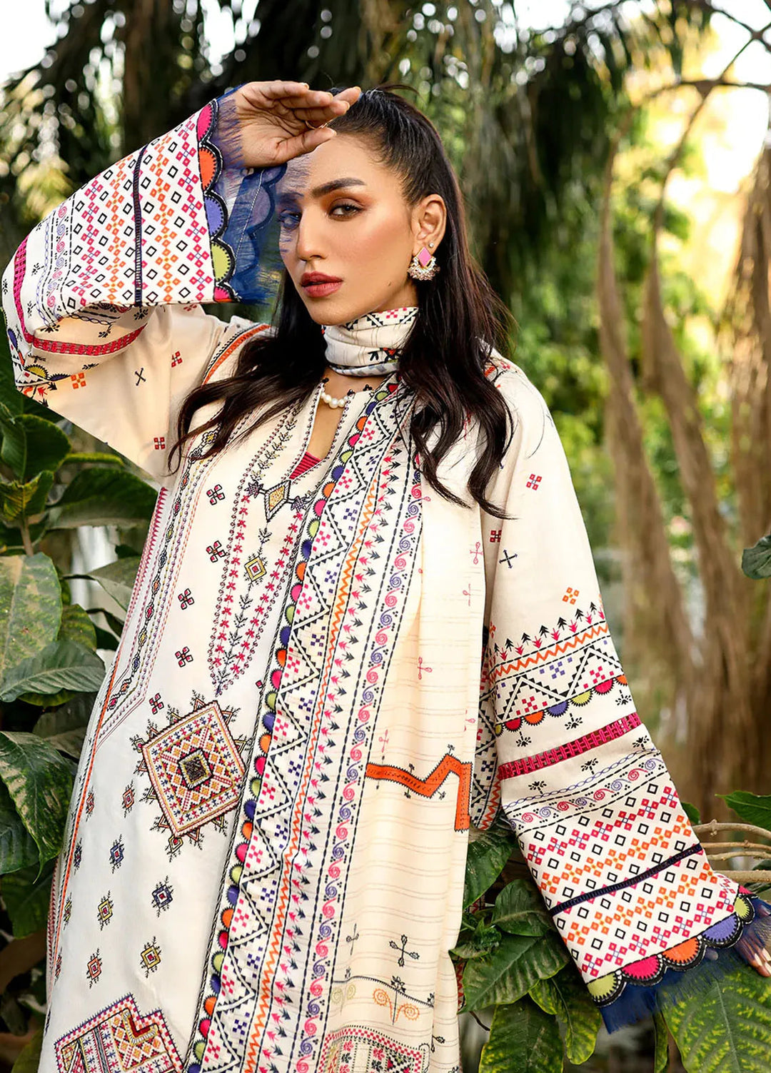 Bin Ilyas Embroidered Kotail Suits Unstitched 3 Piece BI24MJ 764 A - Winter Collection