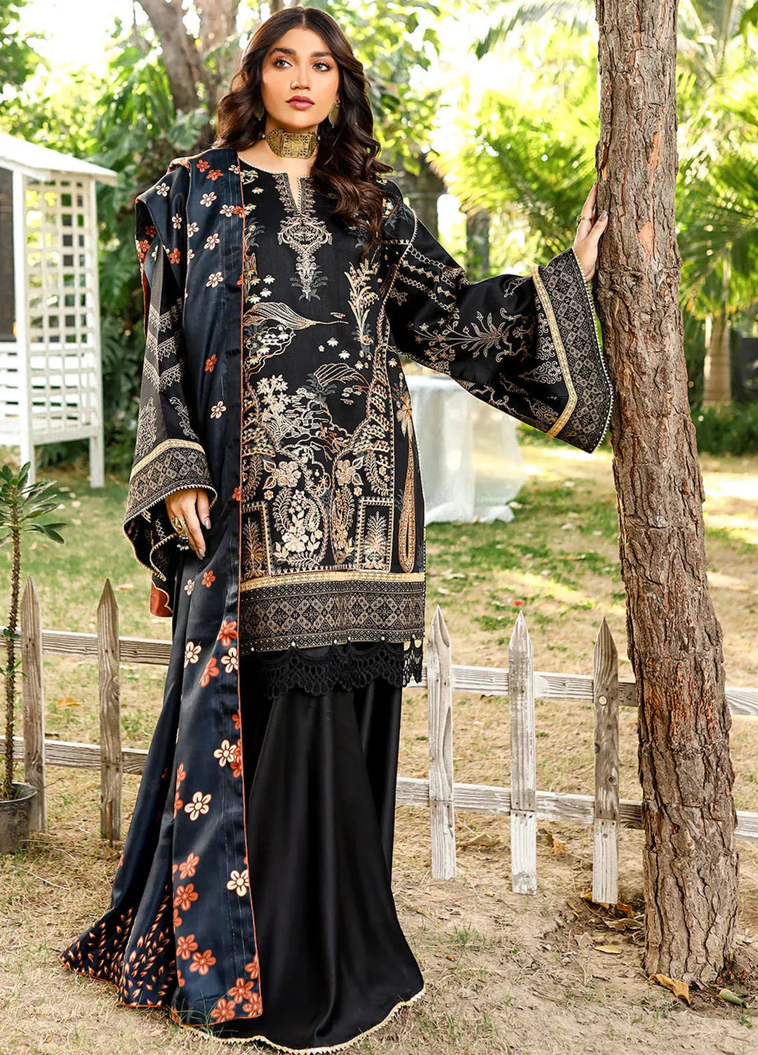 Bin Ilyas Embroidered Kotail Suits Unstitched 3 Piece BI24MJ 766 A - Winter Collection