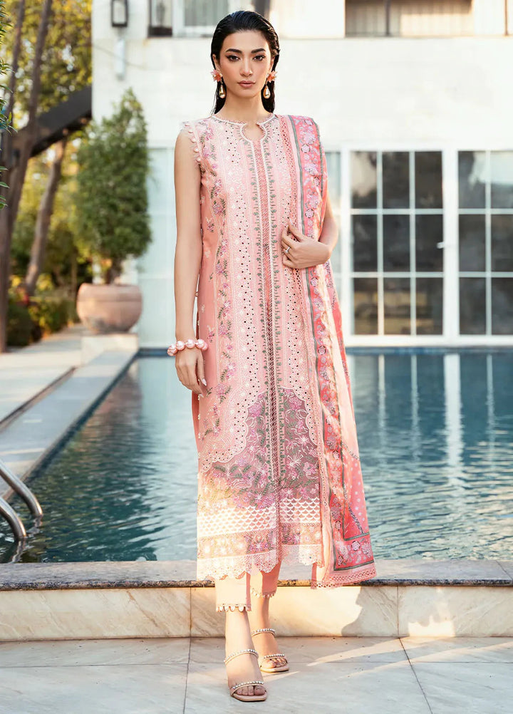Bin Ilyas Embroidered Lawn Suits Unstitched 3 Piece BI25SE 311-B - Winter Collection