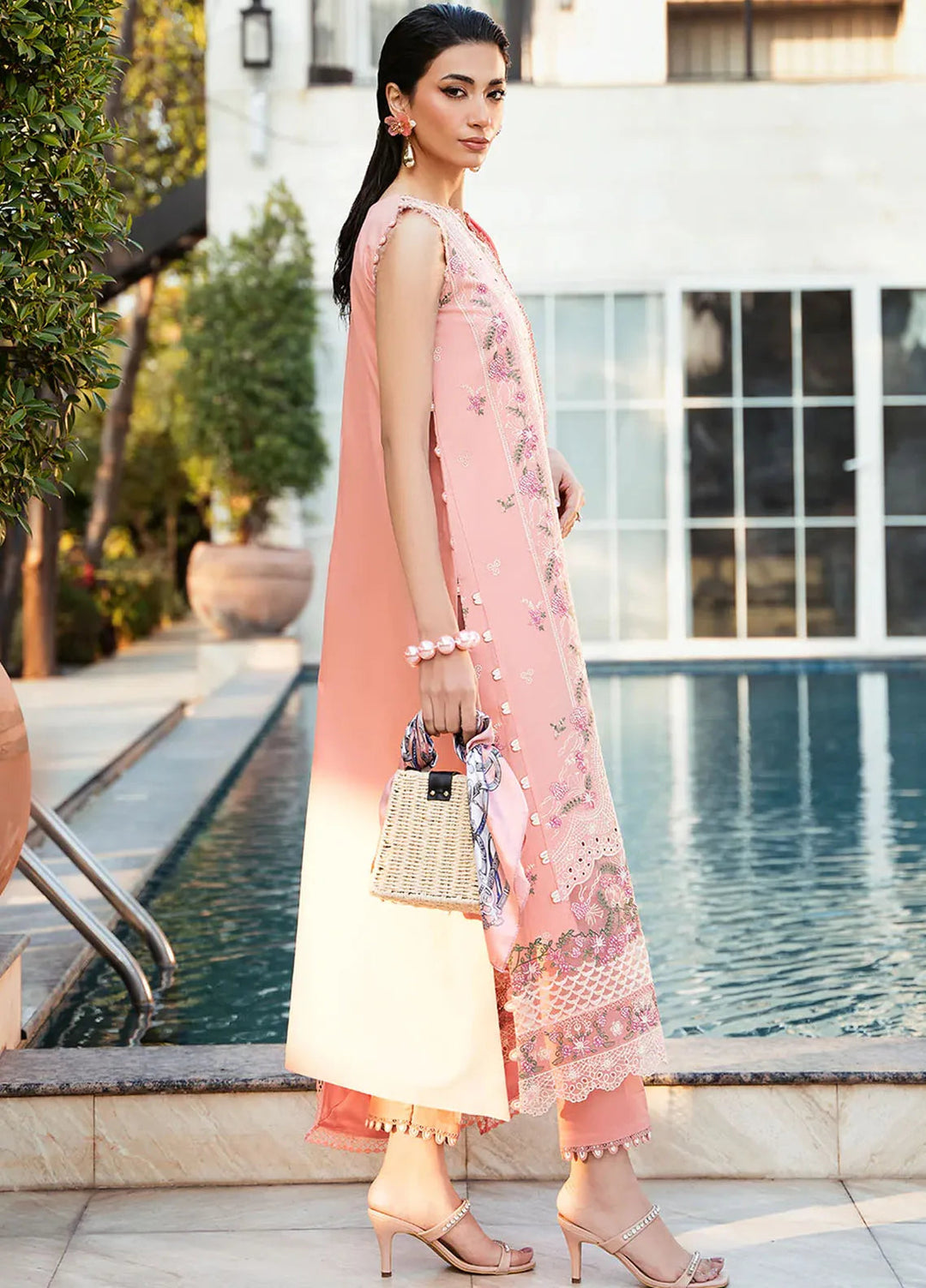 Bin Ilyas Embroidered Lawn Suits Unstitched 3 Piece BI25SE 311-B - Winter Collection