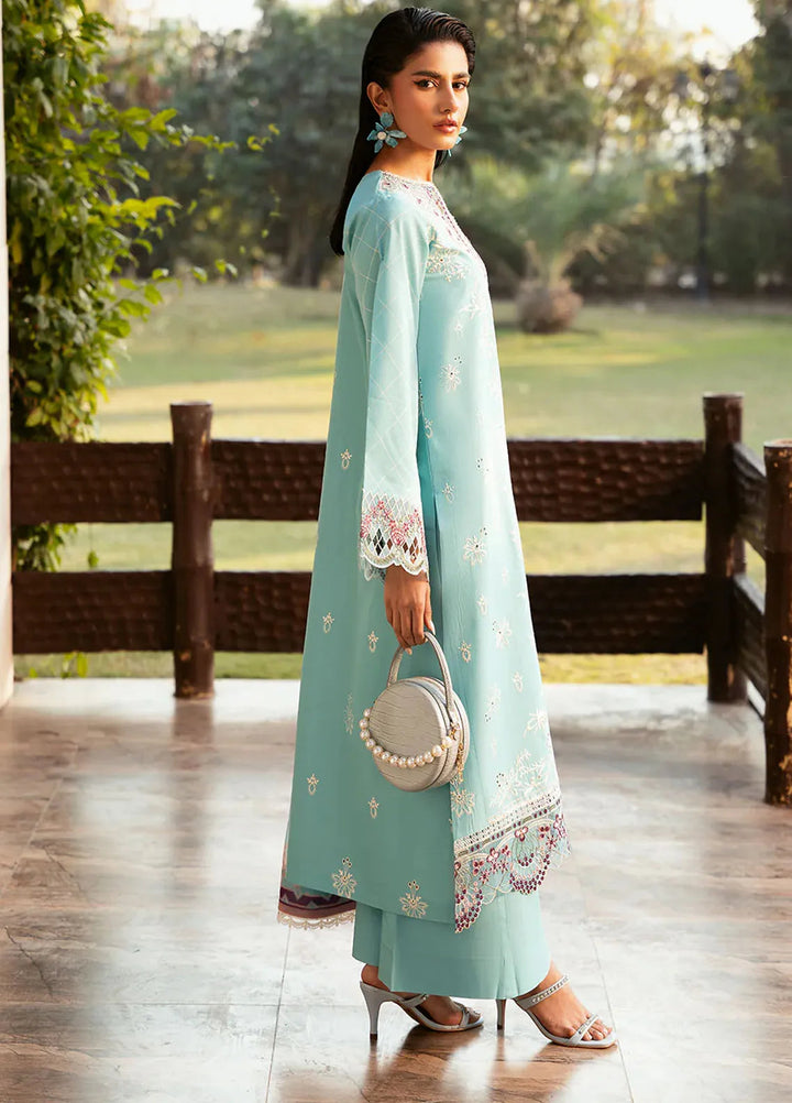 Bin Ilyas Embroidered Lawn Suits Unstitched 3 Piece BI25SE 312-A - Winter Collection