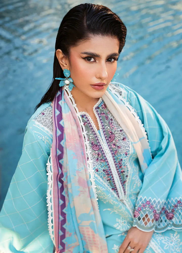 Bin Ilyas Embroidered Lawn Suits Unstitched 3 Piece BI25SE 312-A - Winter Collection