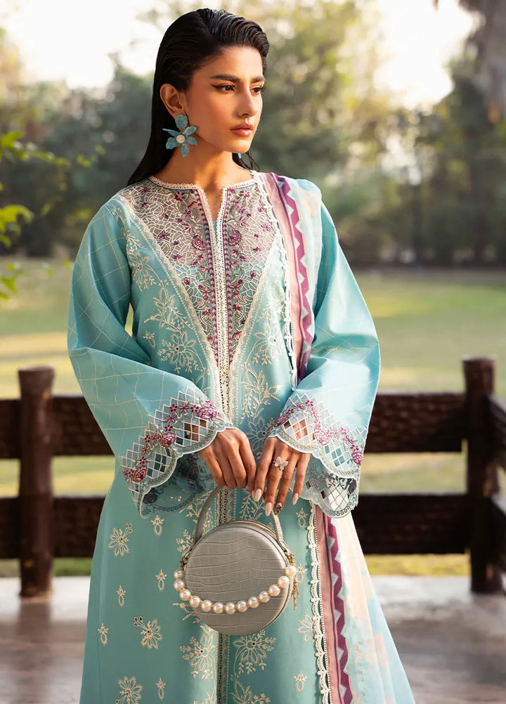 Bin Ilyas Embroidered Lawn Suits Unstitched 3 Piece BI25SE 312-A - Winter Collection