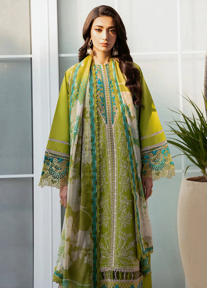Bin Ilyas Embroidered Lawn Suits Unstitched 3 Piece BI25SE 312-B - Winter Collection